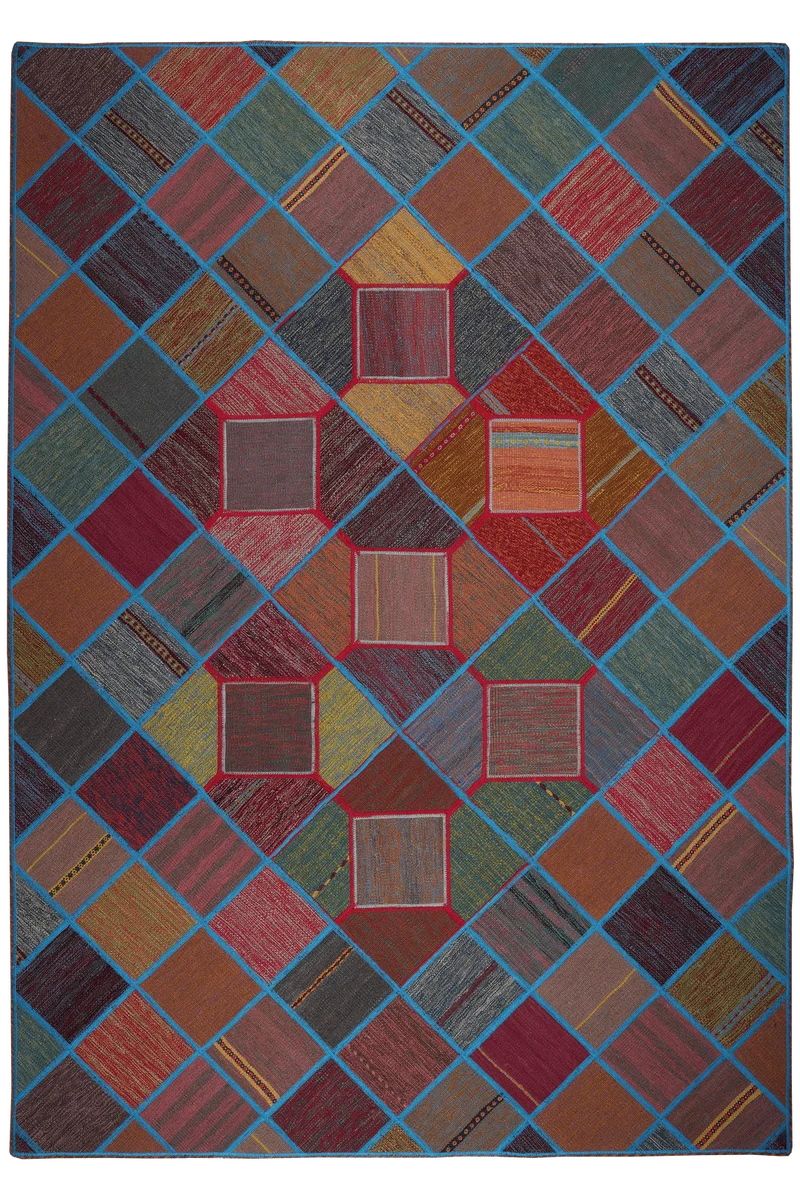 Kelim Tekkeh · Handgewebt – Bunt, 241x169 cm