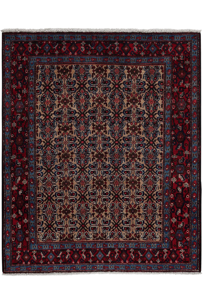 Senneh · Handgeknüpft – Beige, 143x119 cm