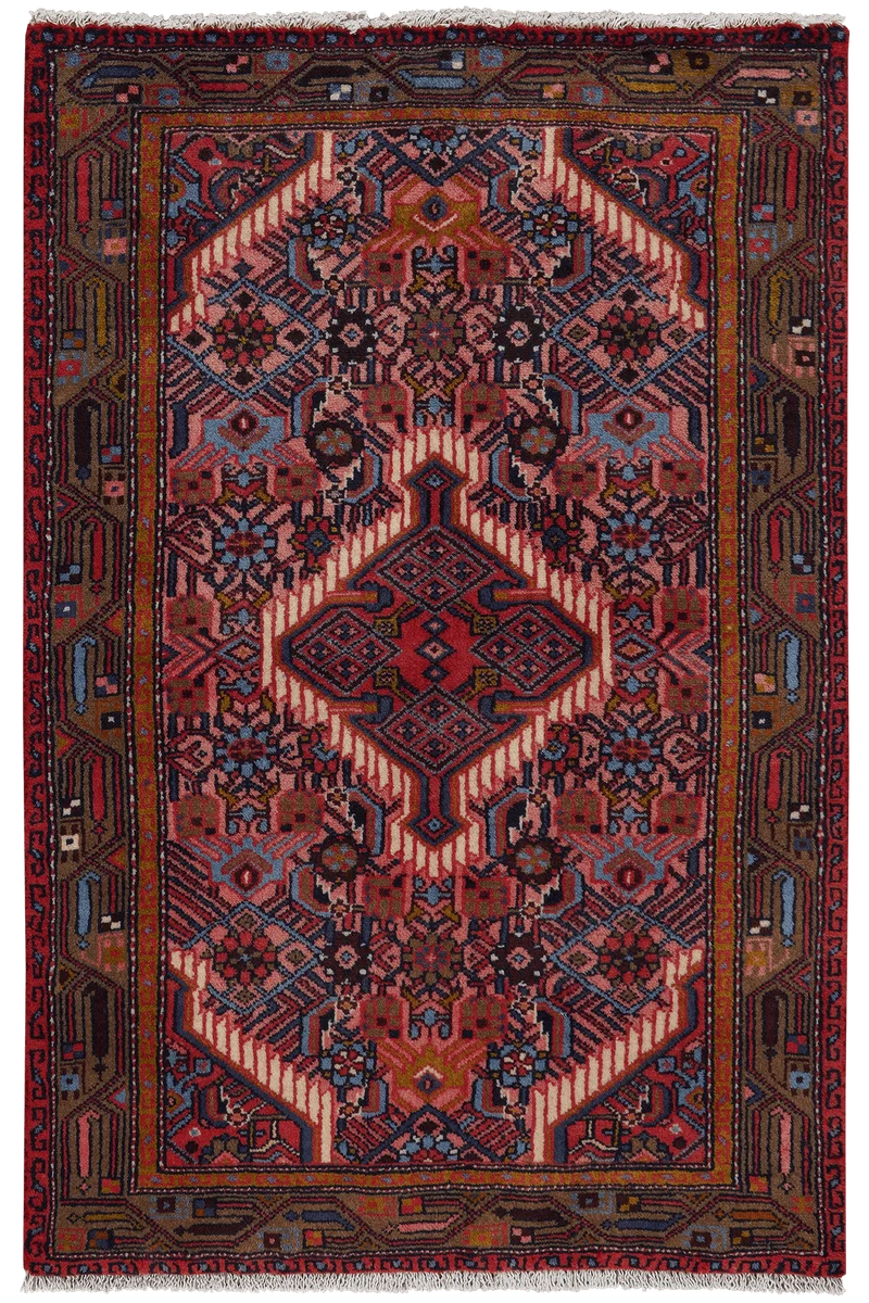 Assadabad · Handgeknüpft – Rot, 124x81 cm