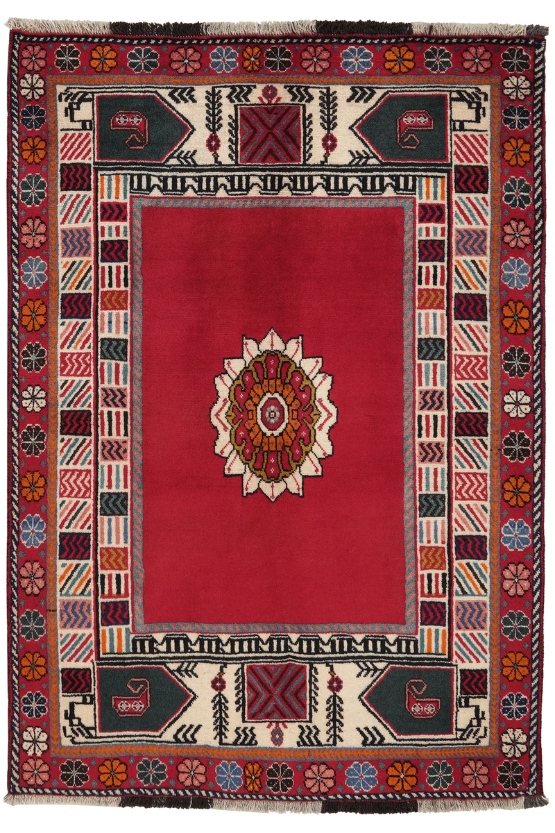 Gashgai · Handgeknüpft – Rot, 159x108 cm