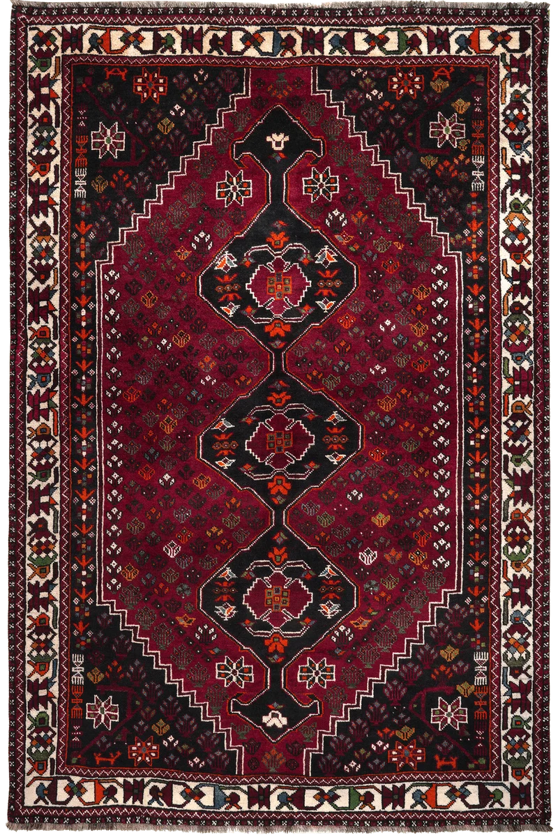 Shiraz · Handgeknüpft – Rot, 267x178 cm