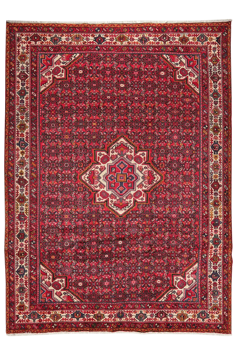Hosseinabad · Handgeknüpft – Rot, 307x222 cm