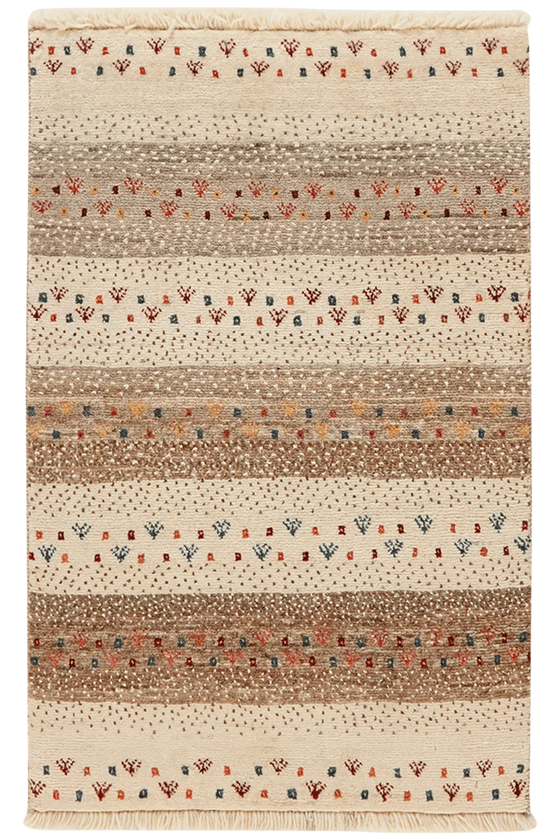 Rizbaf · Handgeknüpft – Beige, 99x65 cm