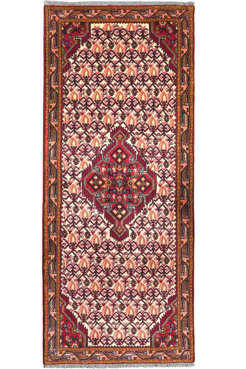 Assadabad · Handgeknüpft – Beige, 195x81 cm