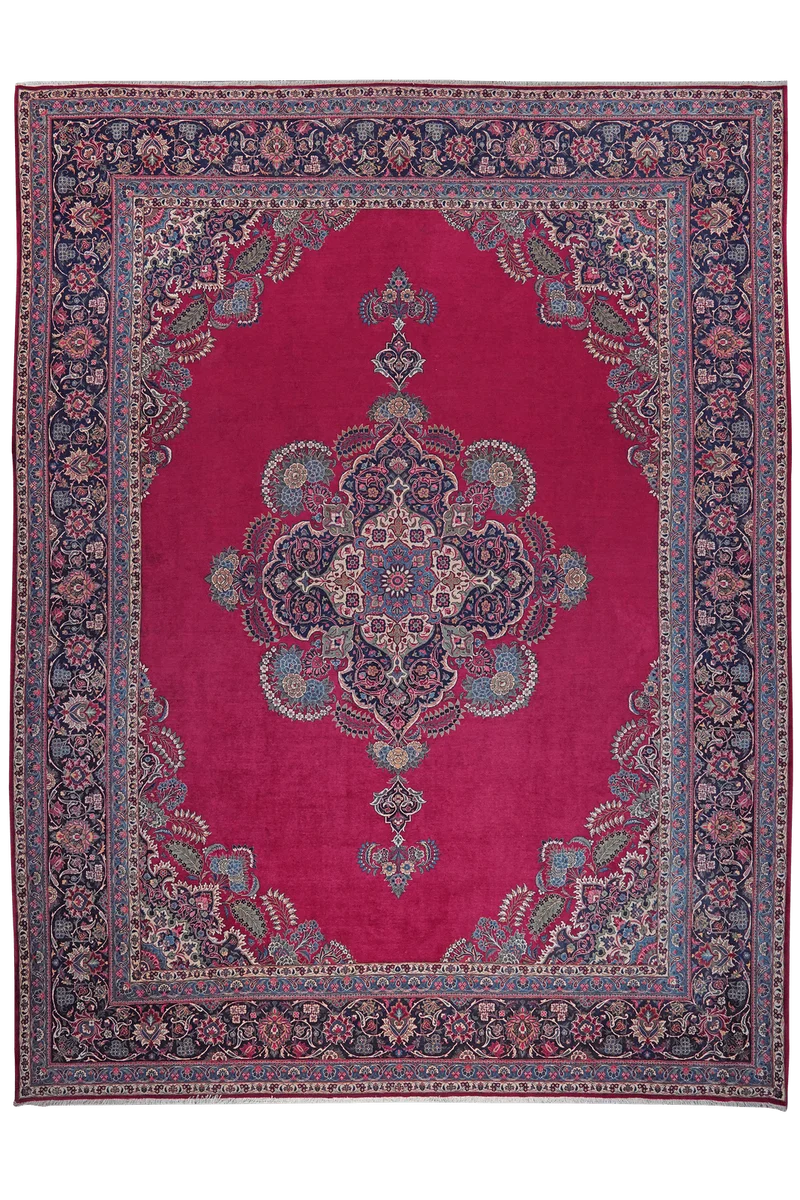 Kashan · Handgeknüpft – Rot, 428x318 cm