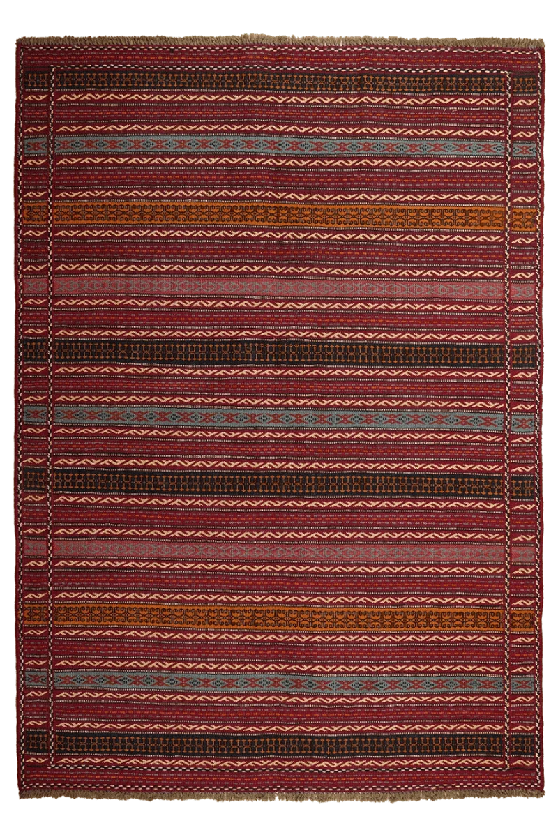 Kelim Kordi · Handgewebt – Bunt, 237x166 cm