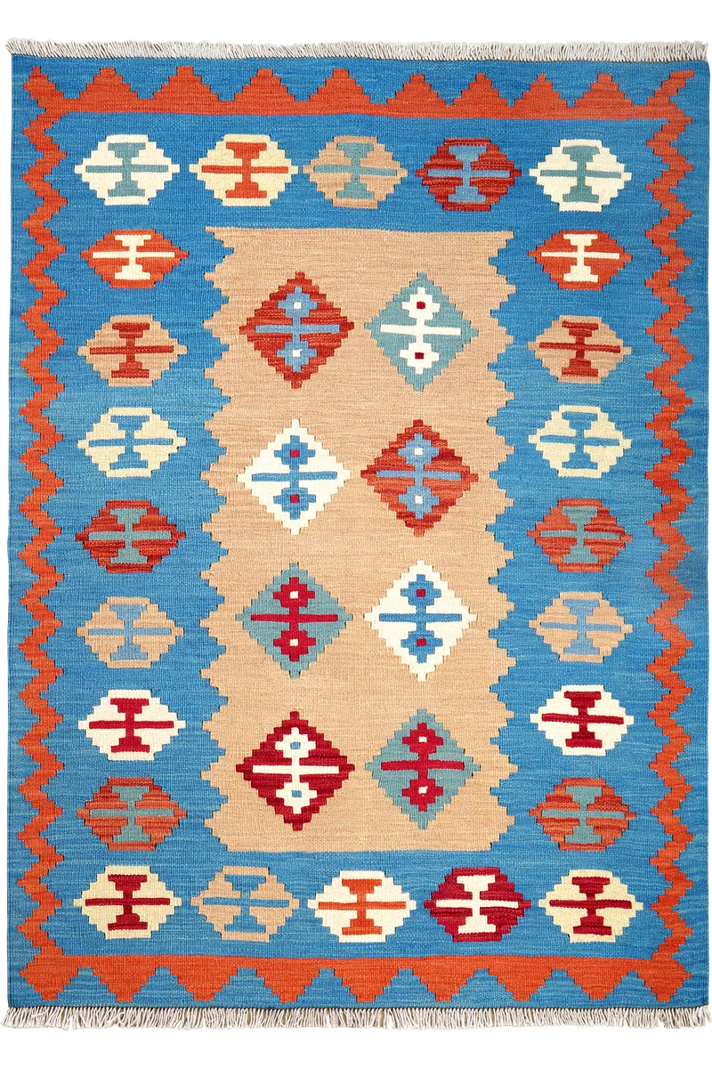 Kelim Gashgai · Handgewebt – Braun, 168x123 cm