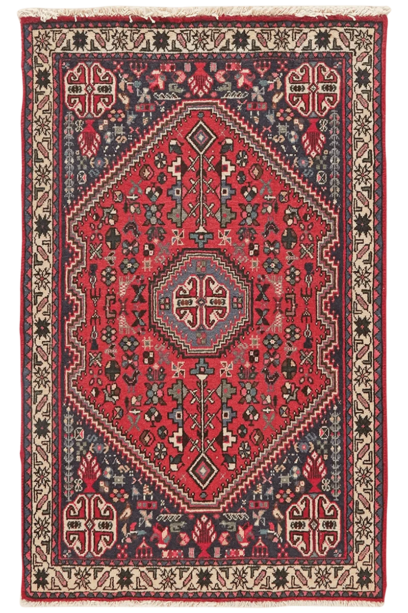Abadeh · Handgeknüpft – Rot, 102x65 cm