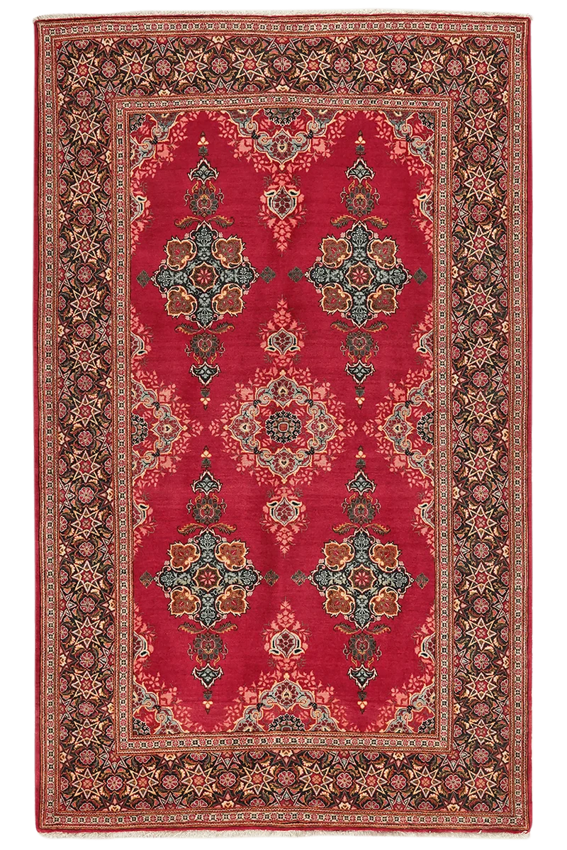 Kashan · Handgeknüpft – Rot, 230x141 cm