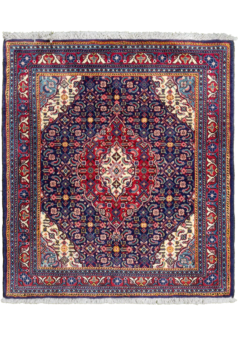 Sarough · Handgeknüpft – Blau, 79x70 cm