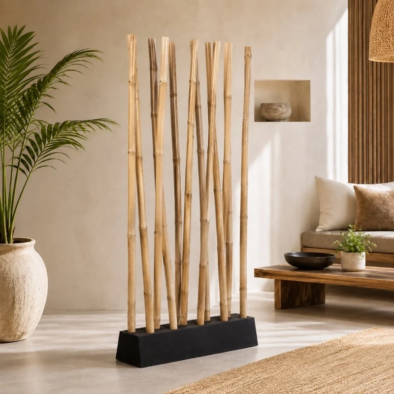 Bambus Raumteiler PARAVENTO Natural ca. 97x200cm (BxH)