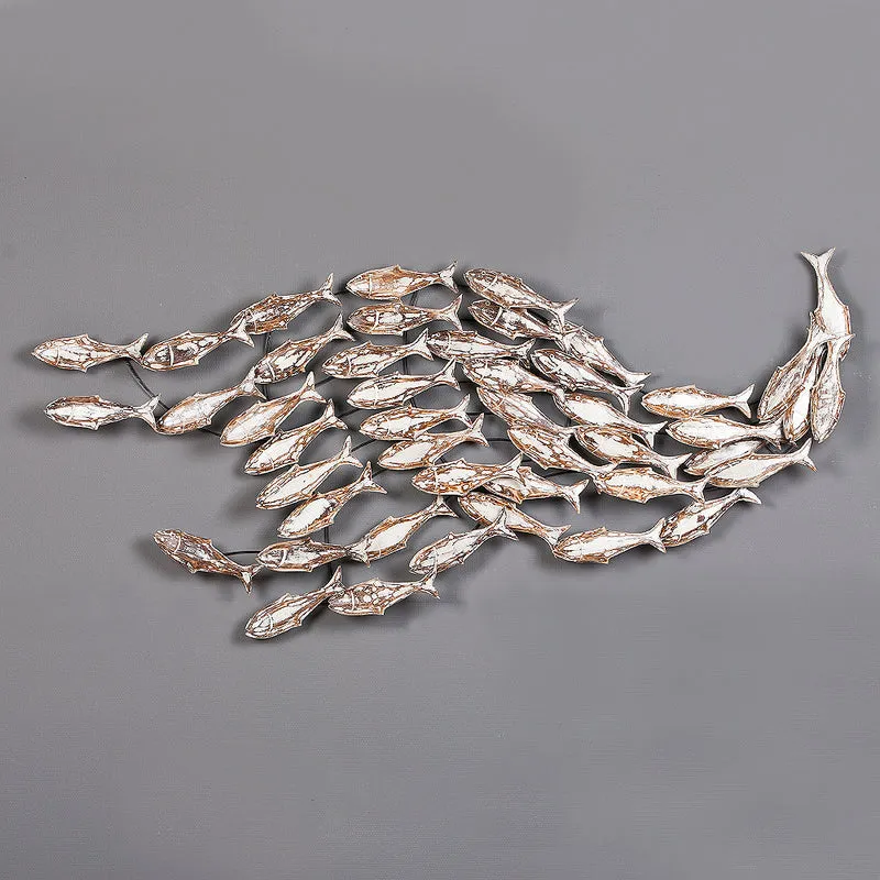 Wand-Deko IKAN ca. 180x70cm White Wash Albasia