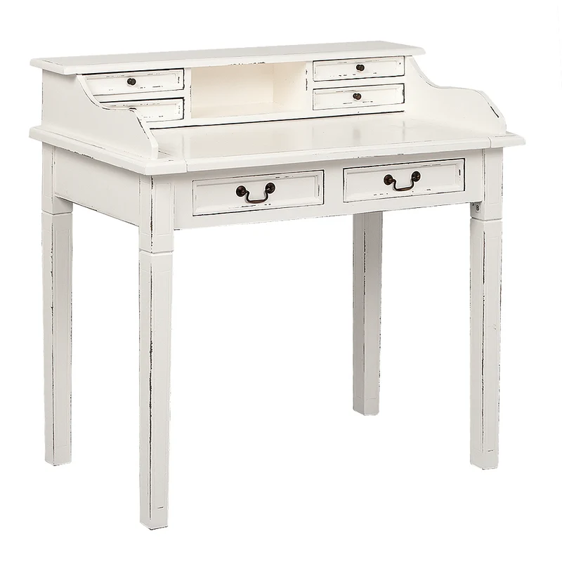 Sekretär ILENA Antik-White ca. L100cm Mahagoni