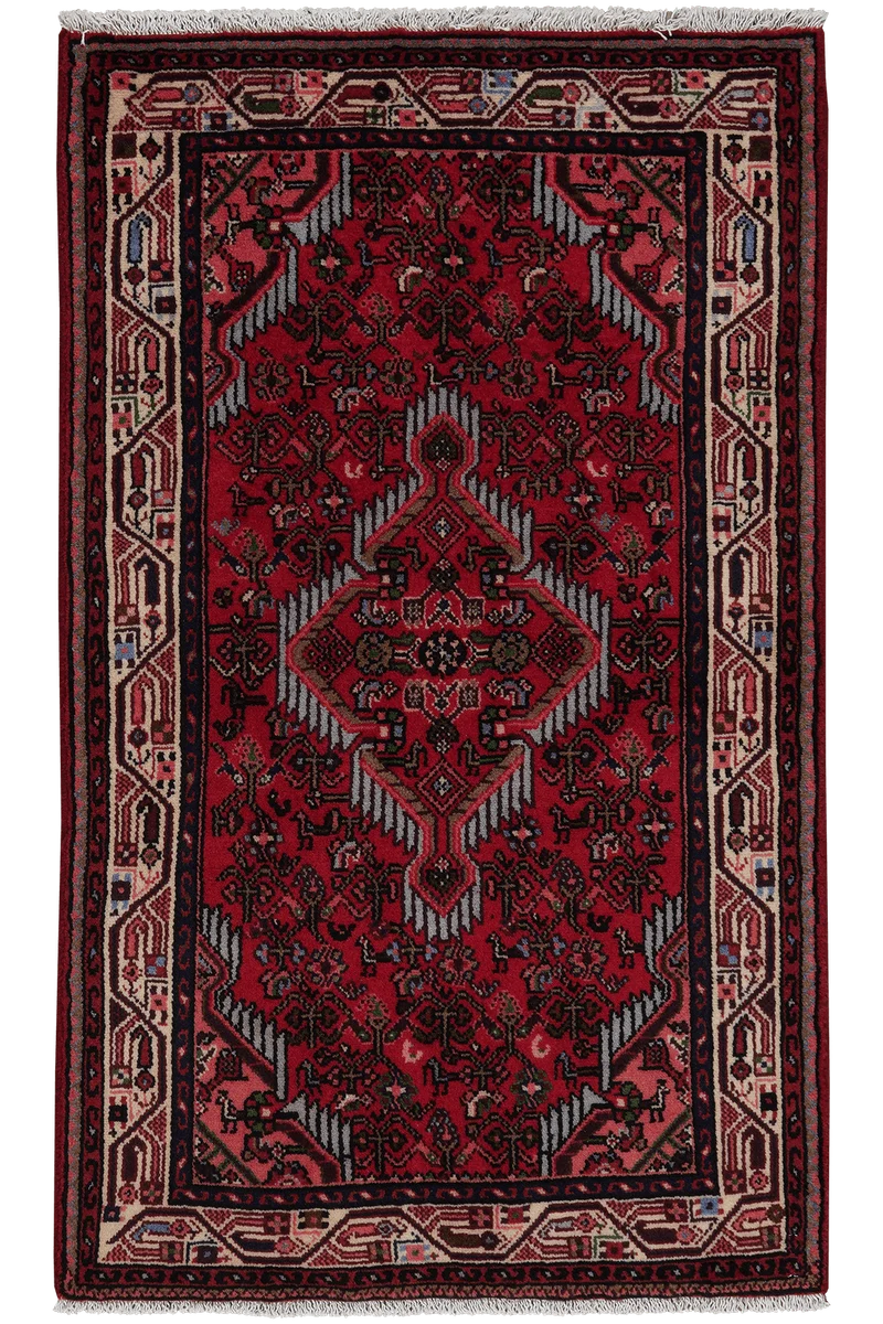 Assadabad · Handgeknüpft – Rot, 124x74 cm
