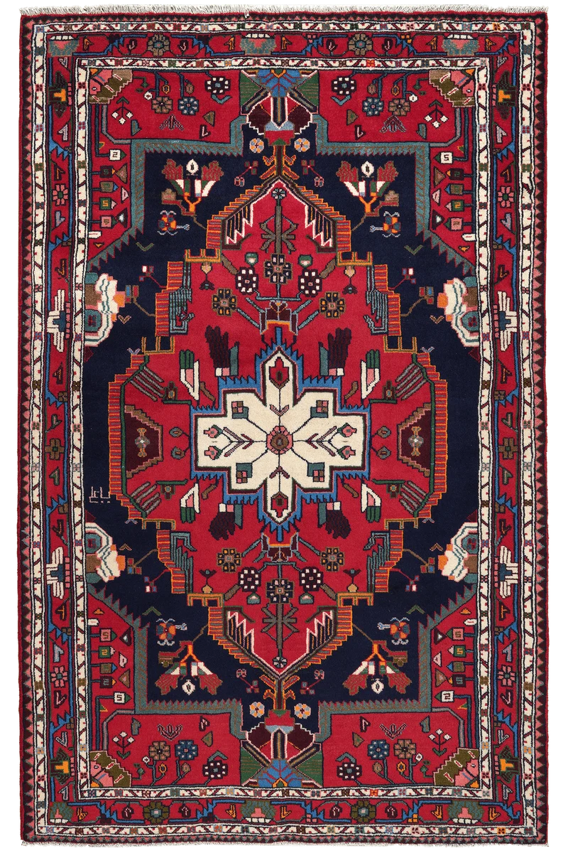 Toysarghan · Handgeknüpft – Blau, 217x137 cm