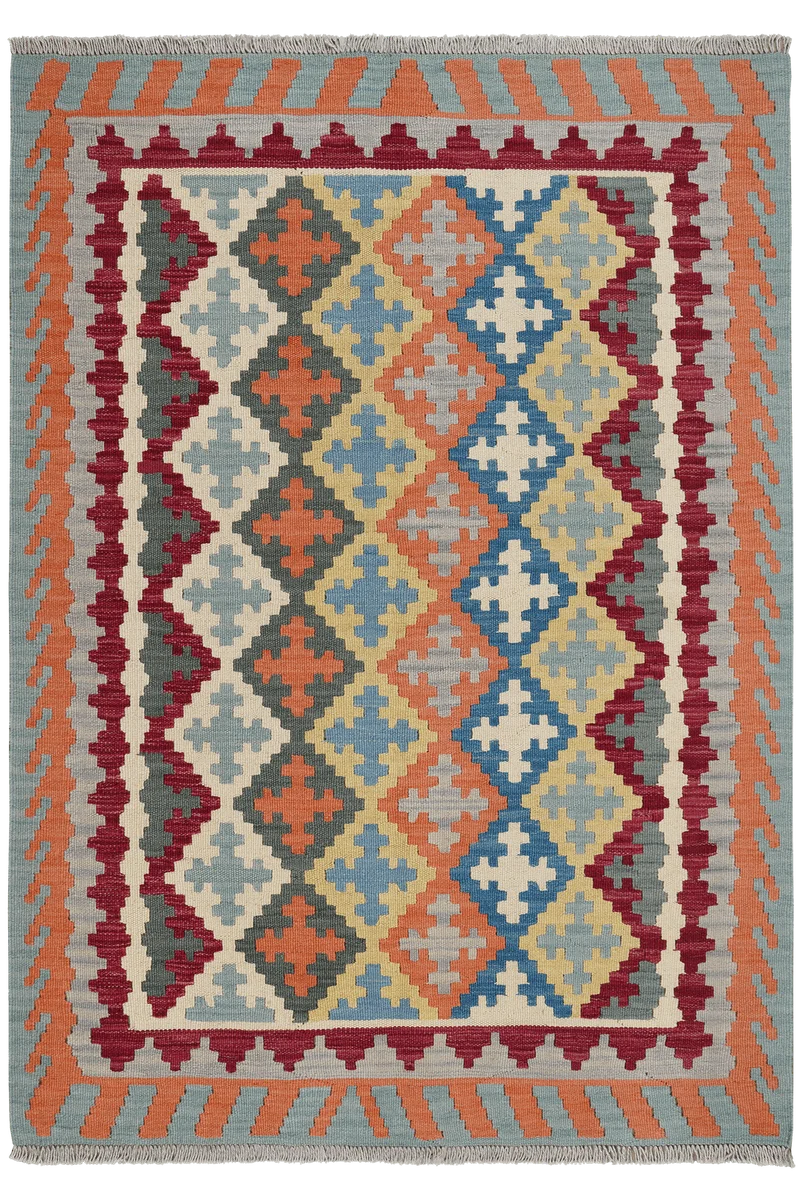 Kelim Gashgai · Handgewebt – Bunt, 178x128 cm