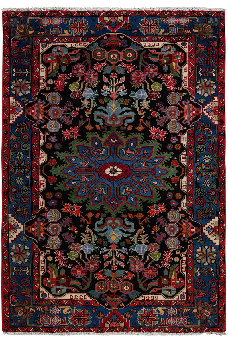 Nahavand · Handgeknüpft – Blau, 213x151 cm