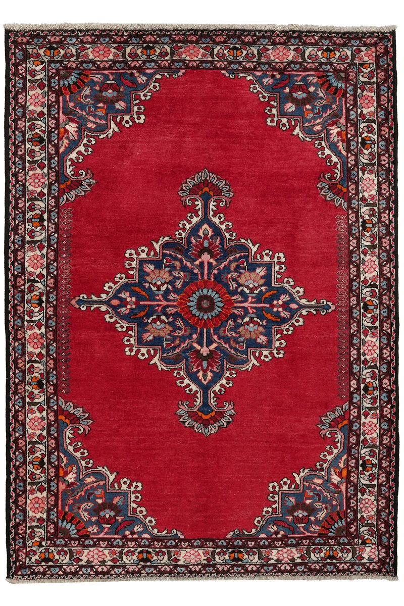 Roudbar · Handgeknüpft – Rot, 176x125 cm