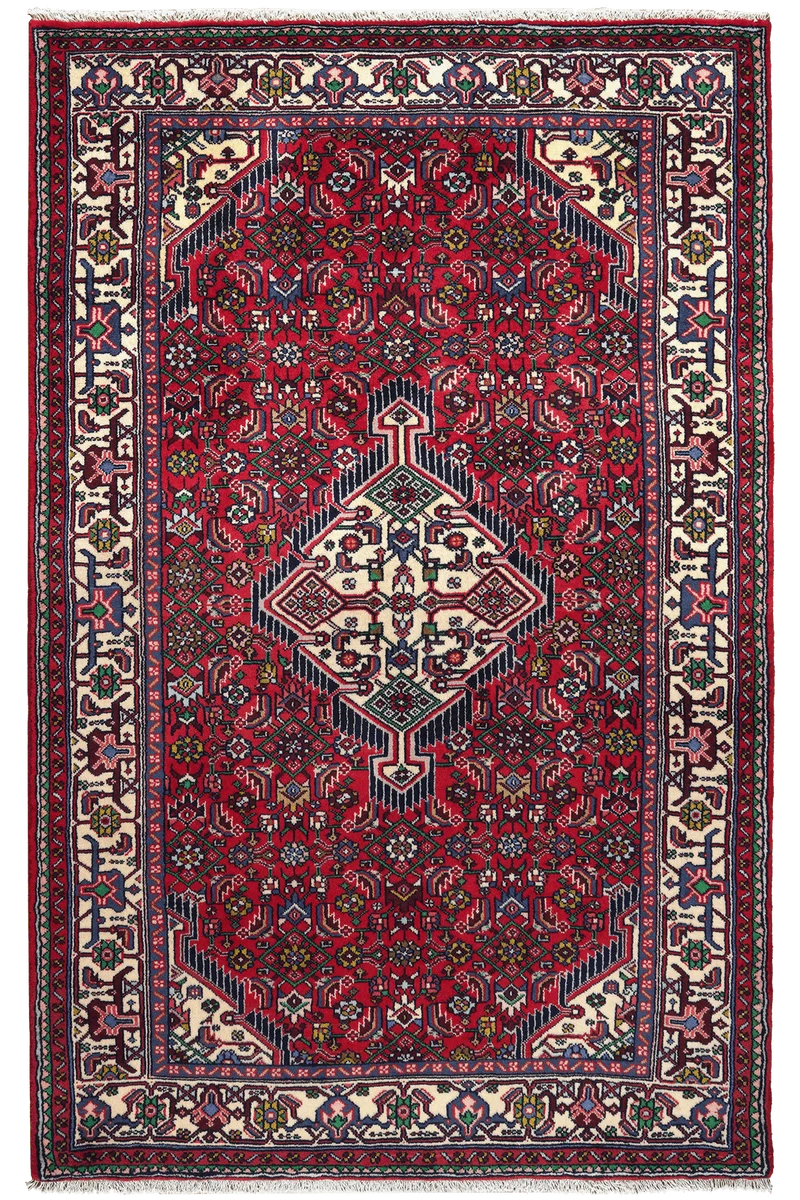 Assadabad · Handgeknüpft – Rot, 192x122 cm