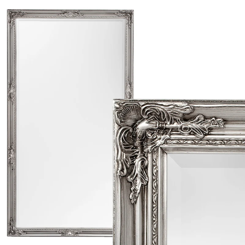 Spiegel HOUSE barock Antik-Silber 180x100cm Holzrahmen