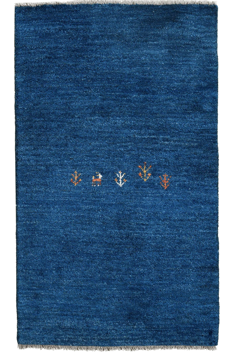 Gabbeh · Handgeknüpft – Blau, 131x78 cm