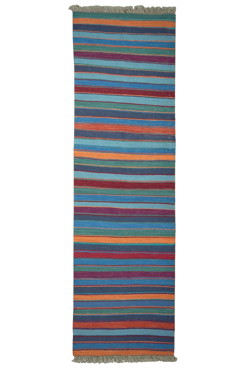 Kelim Gashgai · Handgewebt – Bunt, 194x57 cm