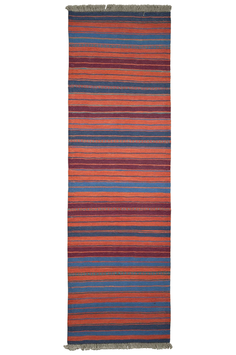 Kelim Gashgai · Handgewebt – Bunt, 196x60 cm
