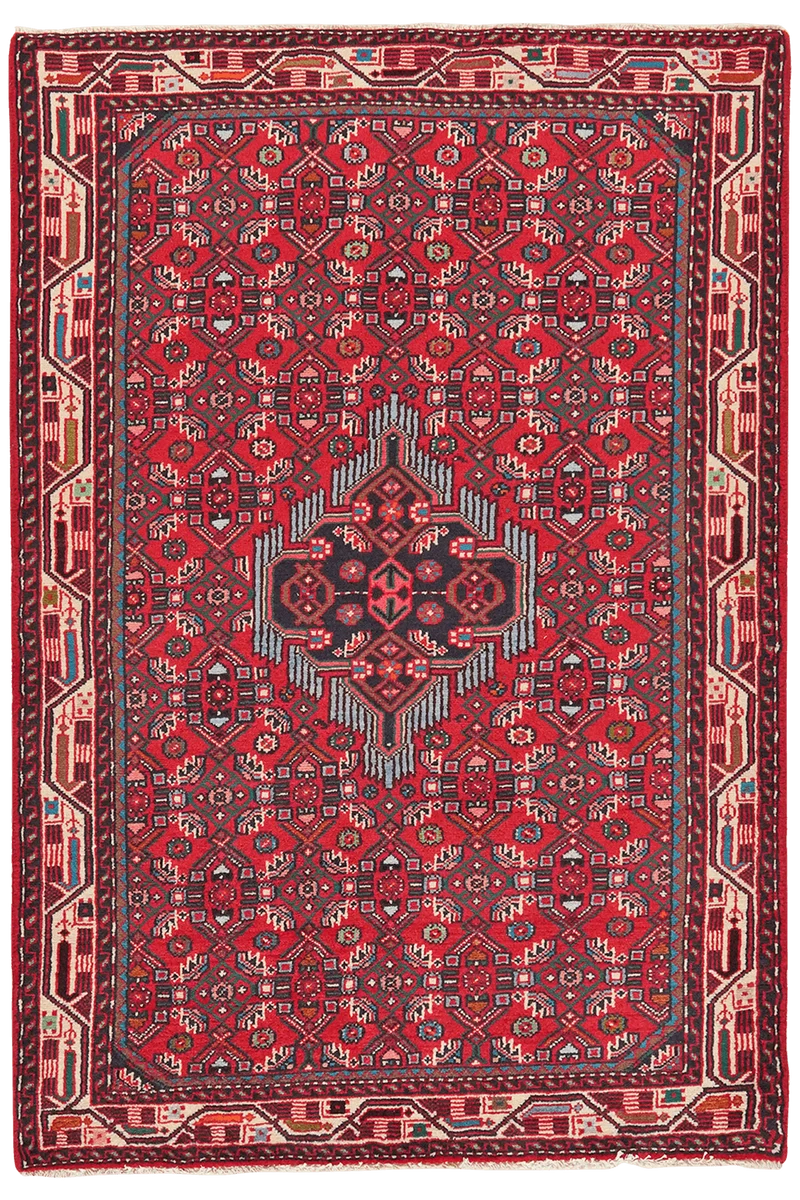 Assadabad · Handgeknüpft – Rot, 151x105 cm