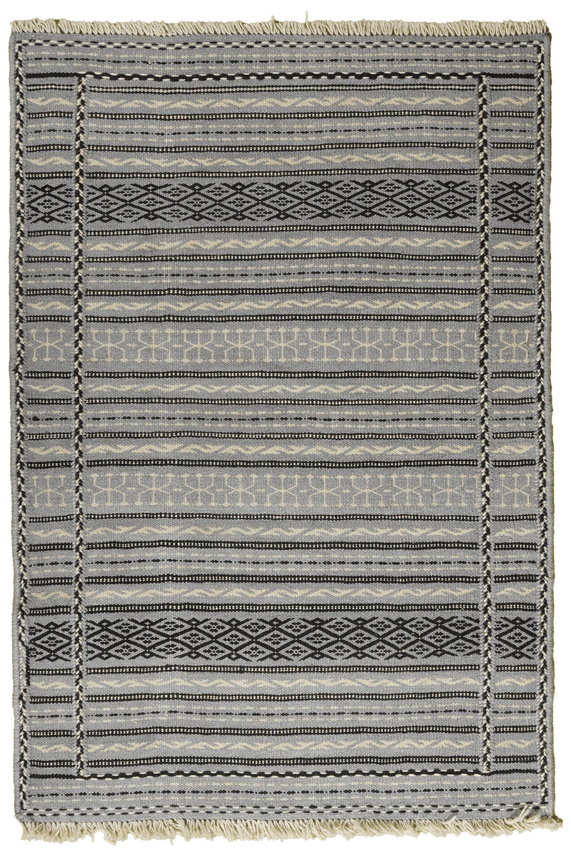 Kelim Kordi · Handgewebt – Grau, 121x83 cm