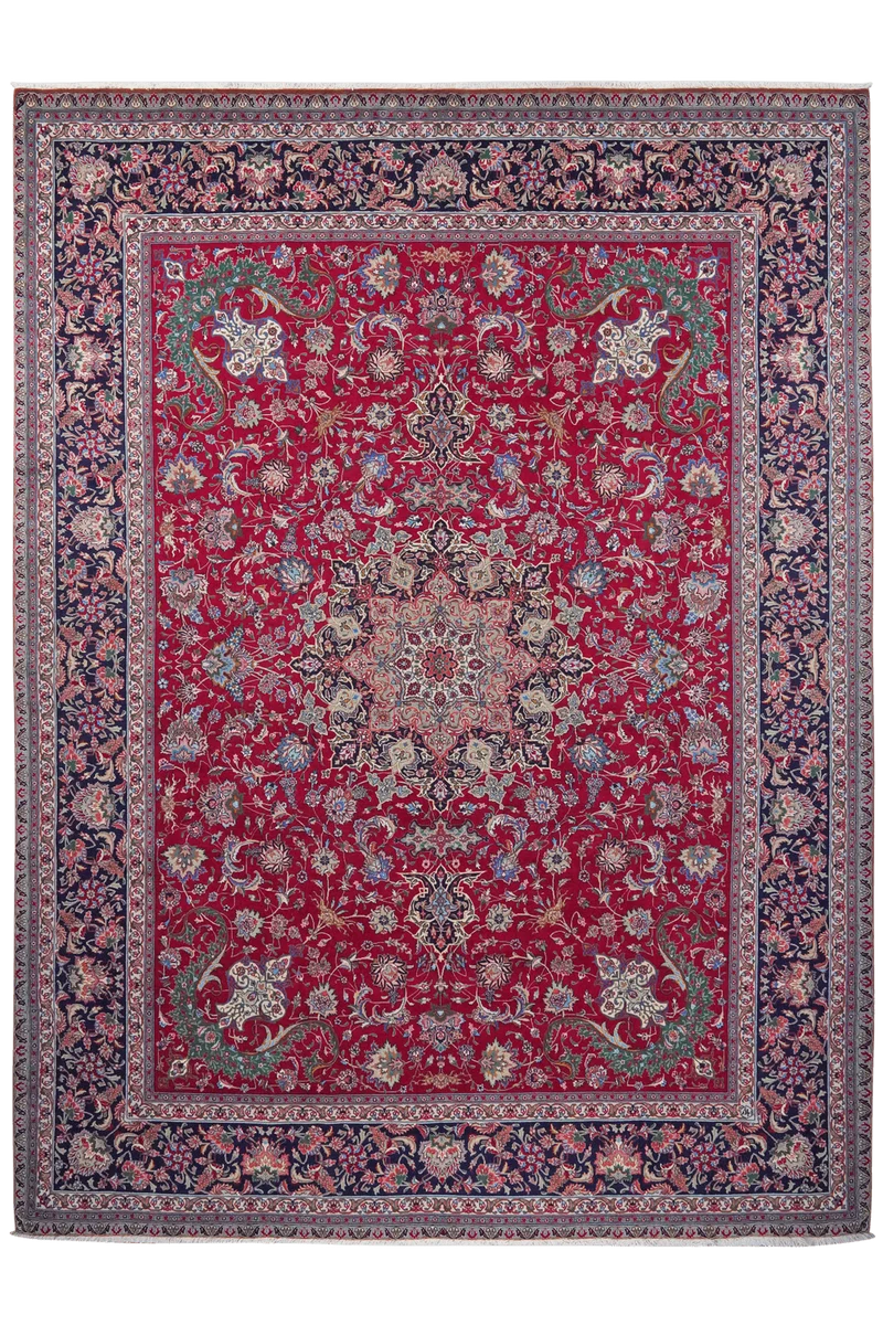 Tabriz Old · Handgeknüpft – Rot, 392x295 cm