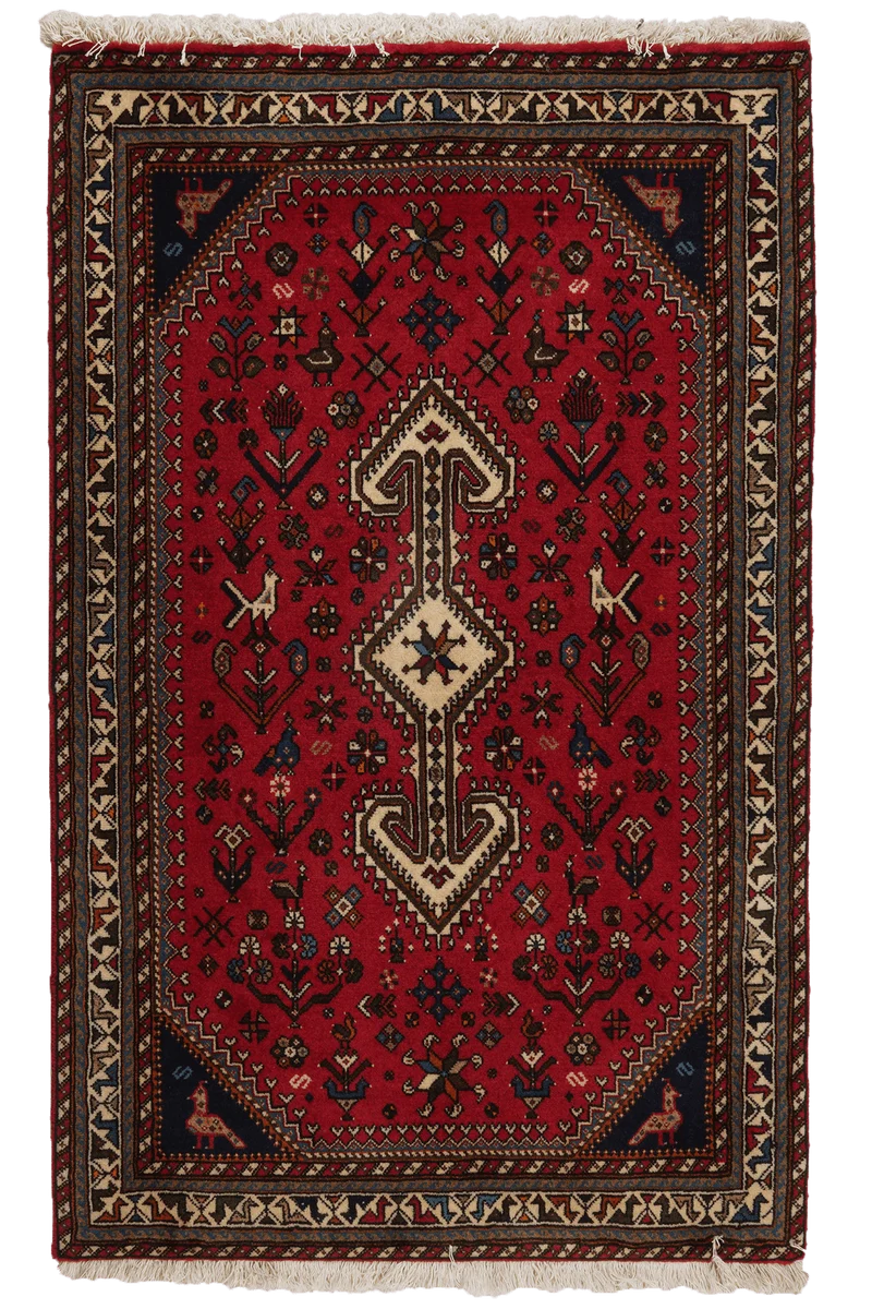 Nasrabad · Handgeknüpft – Rot, 130x80 cm