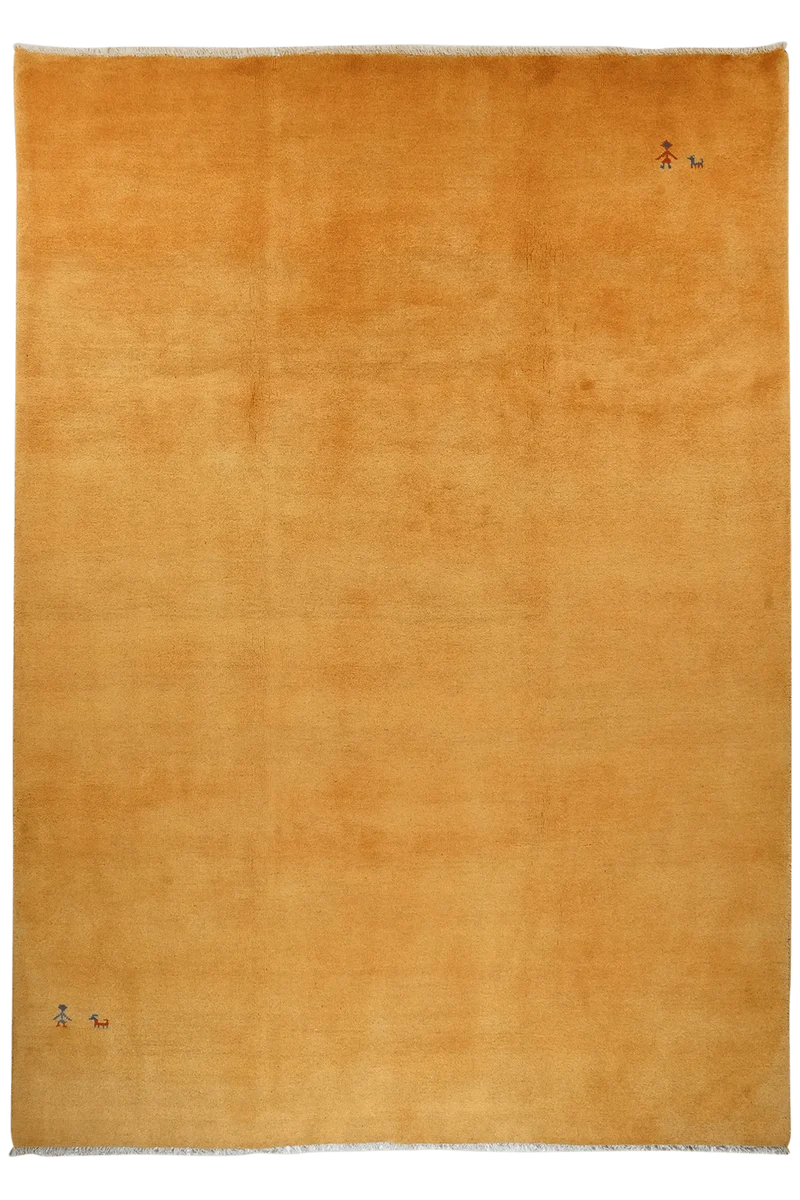 Gabbeh · Handgeknüpft – Gelb, 337x239 cm