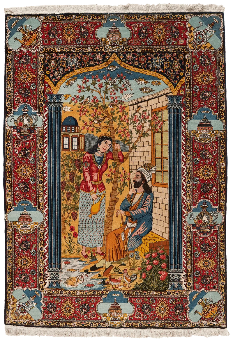 Tabriz Old · Handgeknüpft – Bunt, 194x136 cm