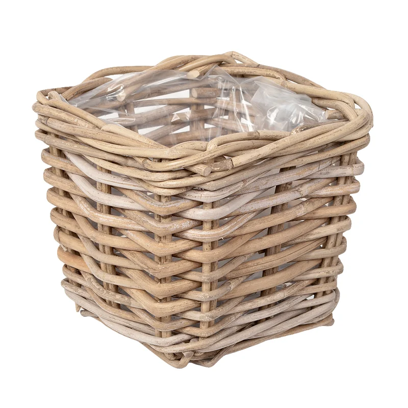 Rattan Pflanzkorb VERONA-Quadratisch ca.20cm Übertopf