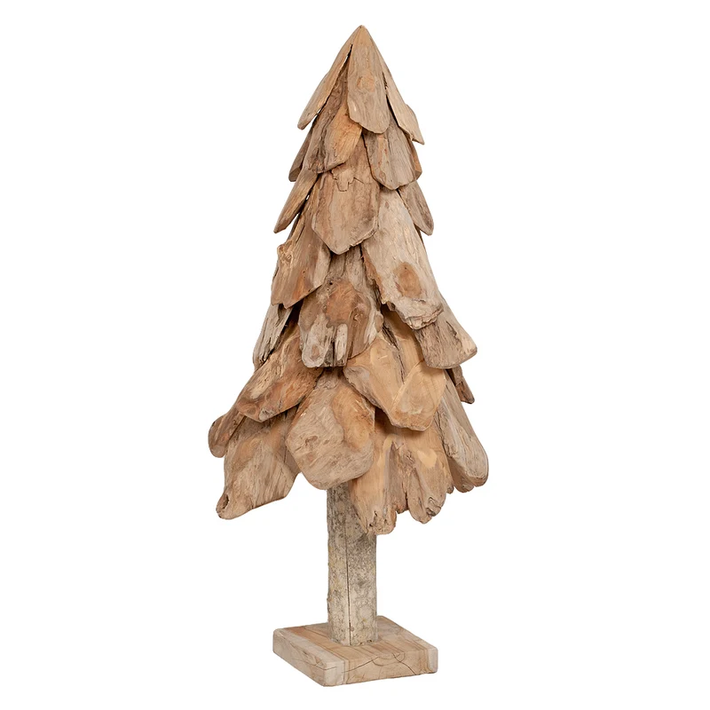 Teak Deko Baum BOOM ca. H120cm Tannenbaum Massivholz