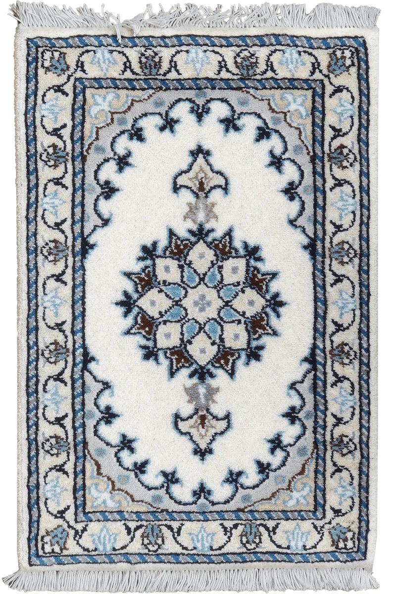 Nain 12La · Handgeknüpft – Beige, 60x39 cm