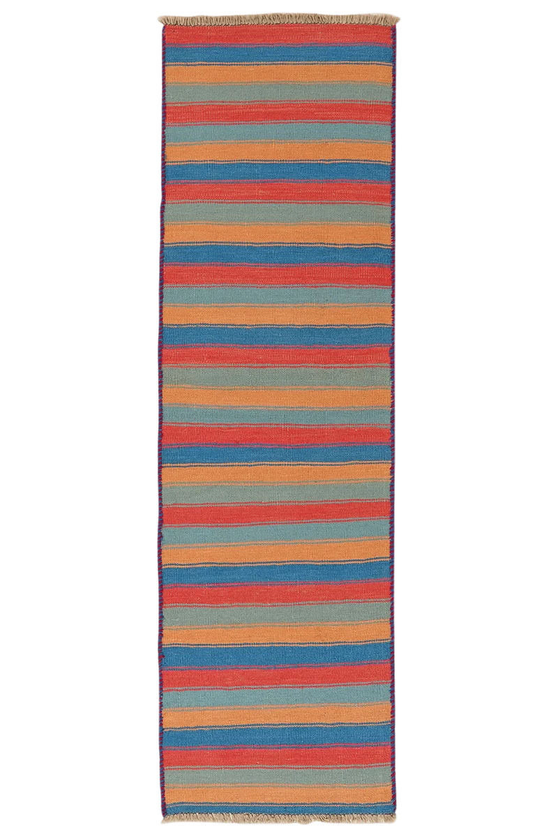 Kelim Gashgai · Handgewebt – Bunt, 195x58 cm