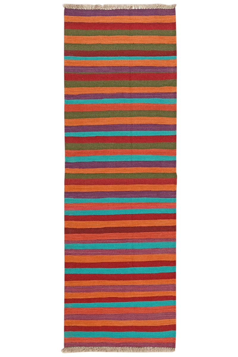 Kelim Gashgai · Handgewebt – Bunt, 188x62 cm