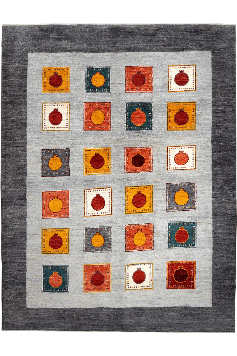 Rizbaf · Handgeknüpft – Grau, 232x178 cm