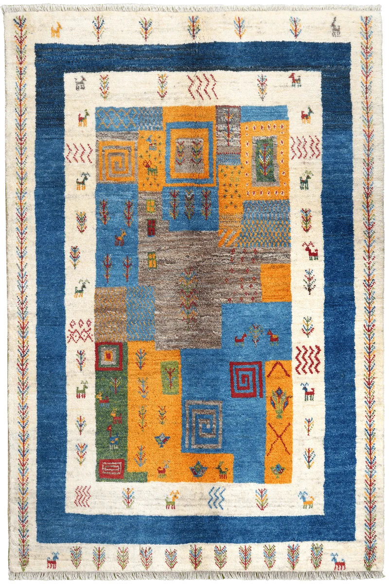 Gabbeh Sonnat · Handgeknüpft – Bunt, 178x122 cm