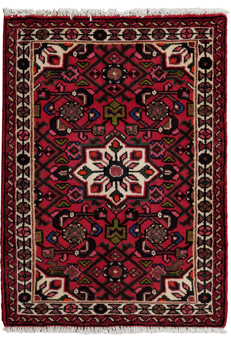 Hosseinabad · Handgeknüpft – Rot, 89x65 cm