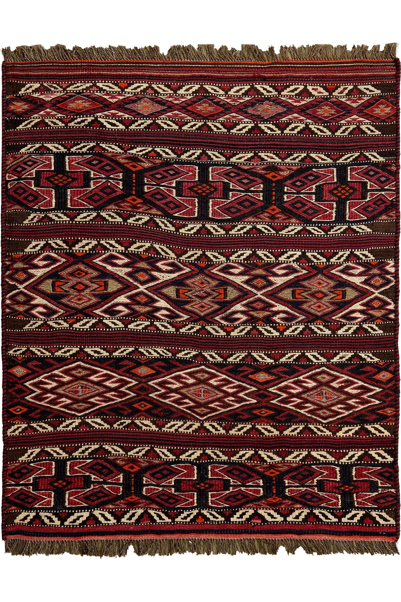 Sumak Shahsavan · Handgewebt – Bunt, 93x76 cm