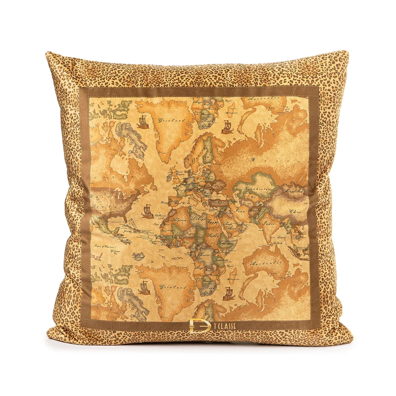 Cuscino arredo geo leopard in Velluto 300 gr