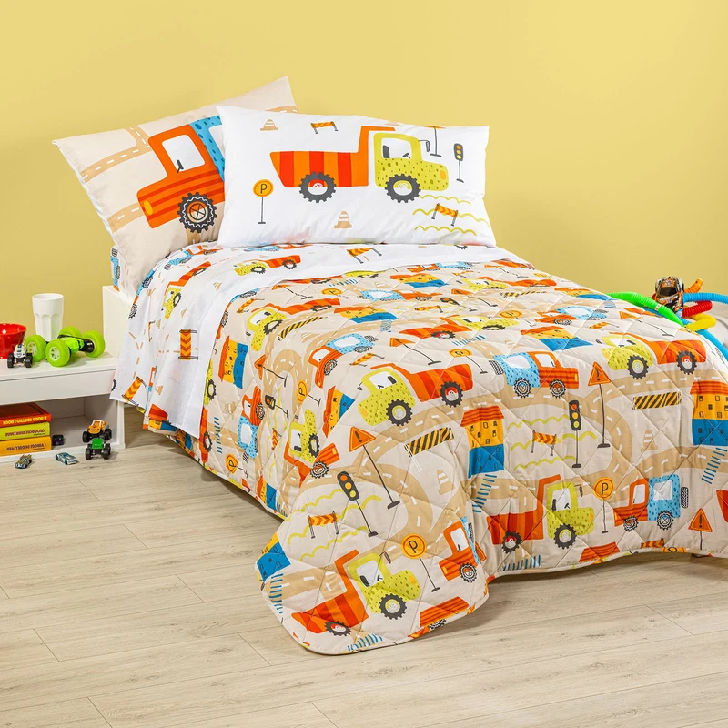 Copriletto Primaverile City Car in Cotone 80 gr/mq