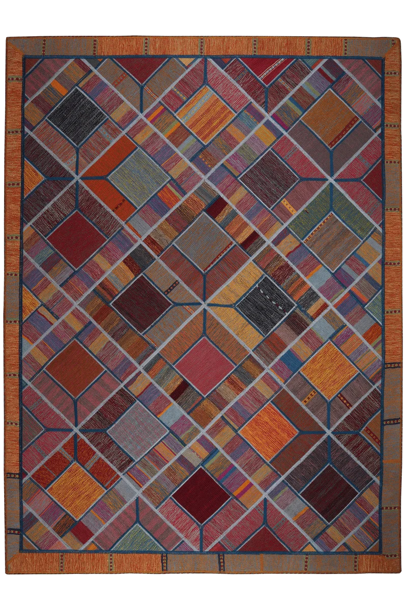 Kelim Tekkeh · Handgewebt – Bunt, 241x177 cm