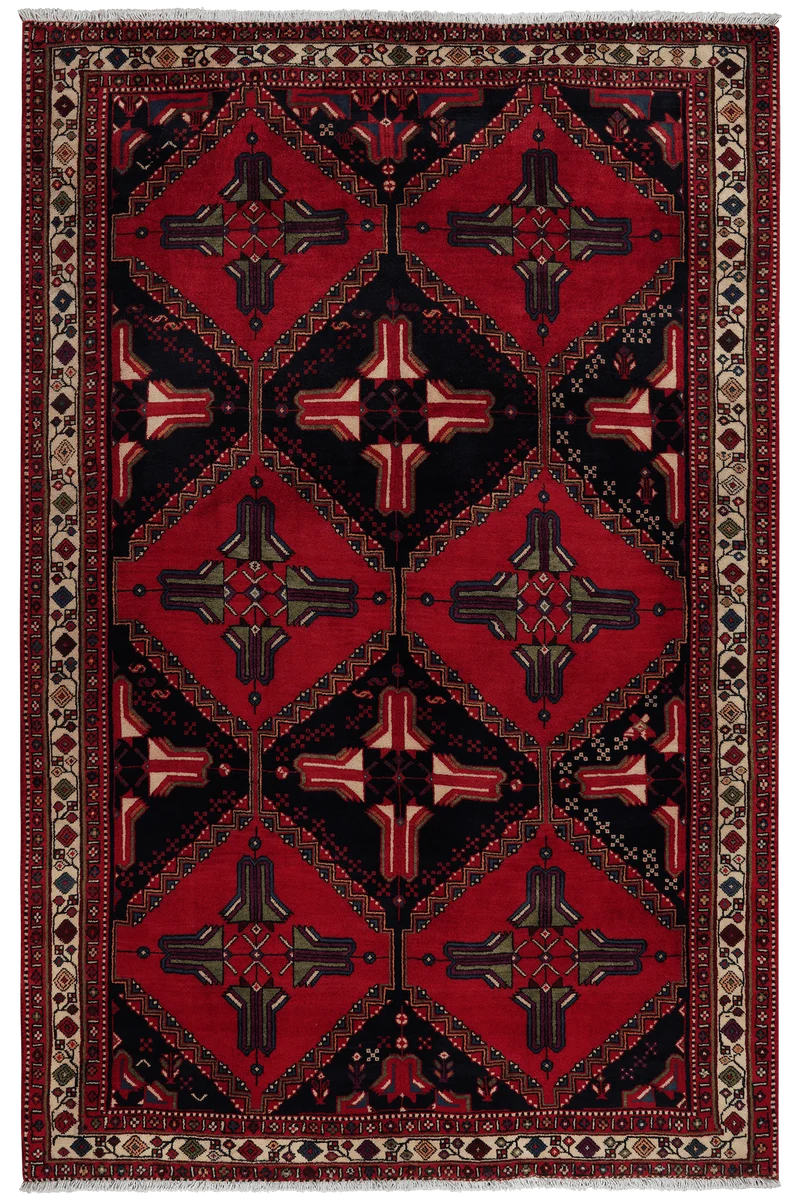 Afshar · Handgeknüpft – Blau, 250x162 cm