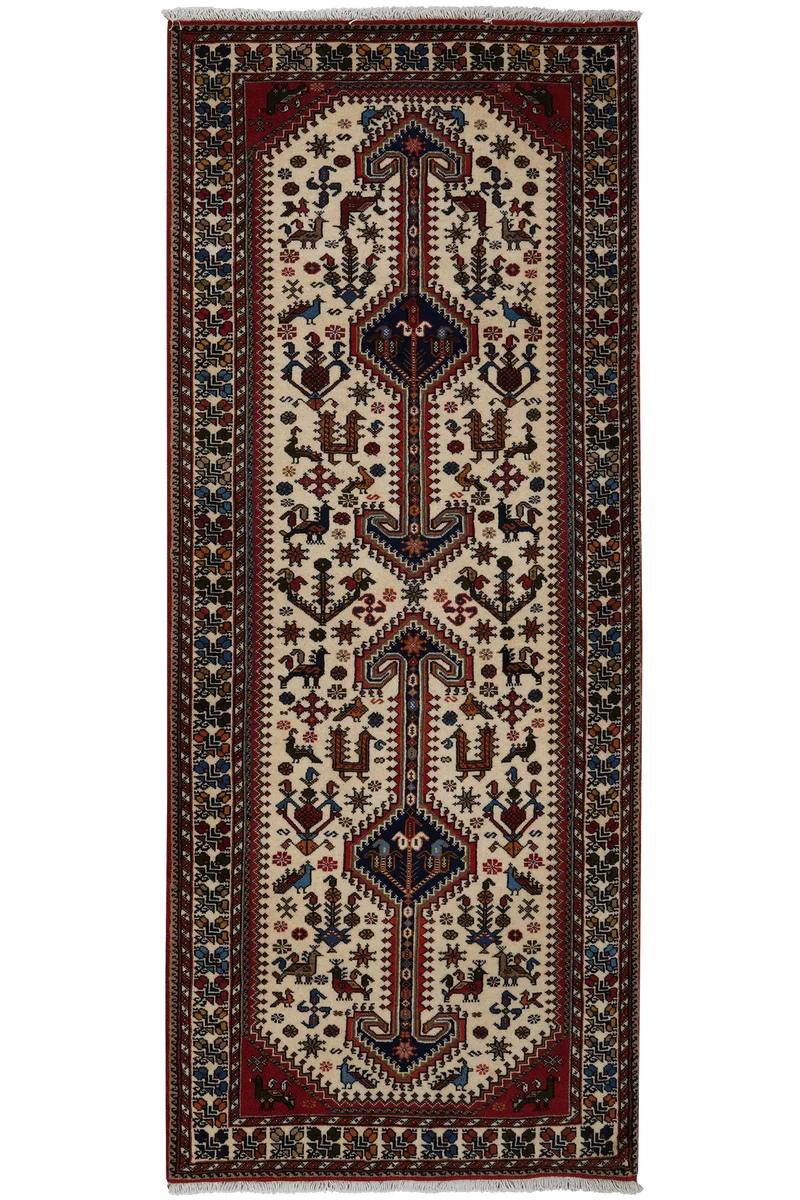 Nasrabad · Handgeknüpft – Beige, 200x81 cm