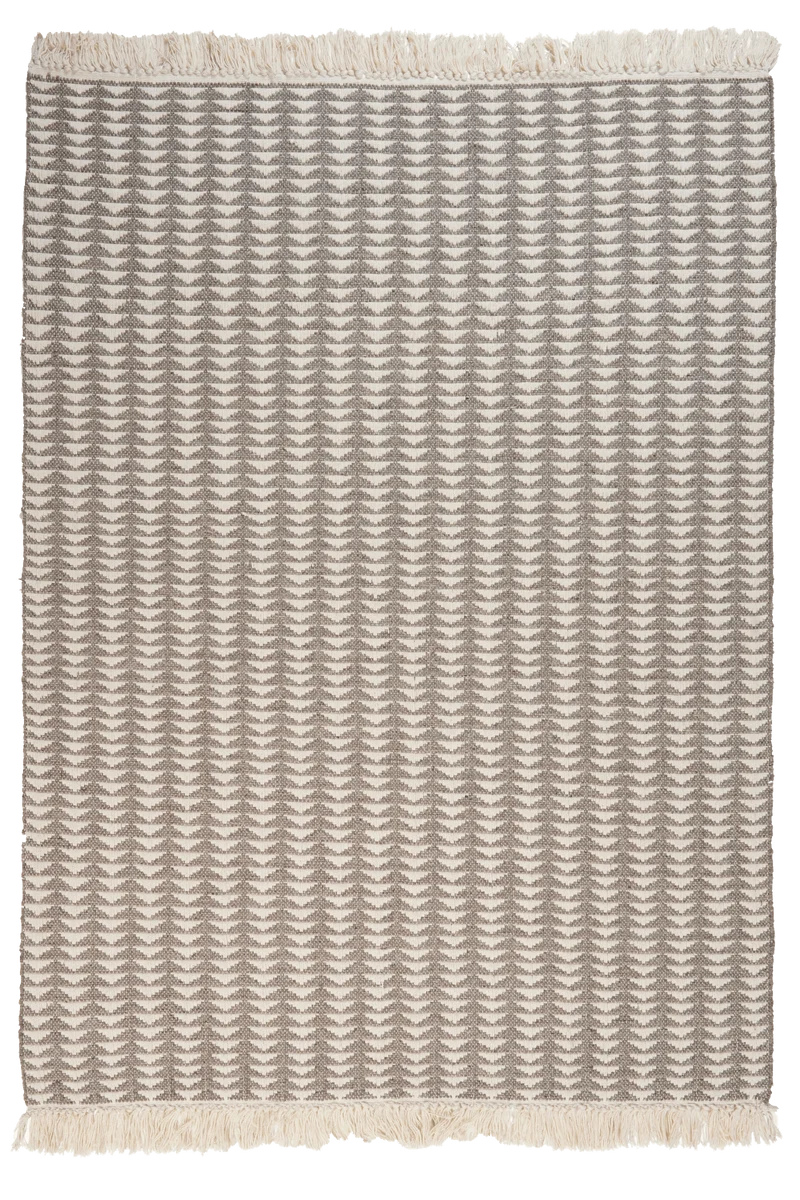 Dhurrie · Handgewebt – Beige, 200x290 cm