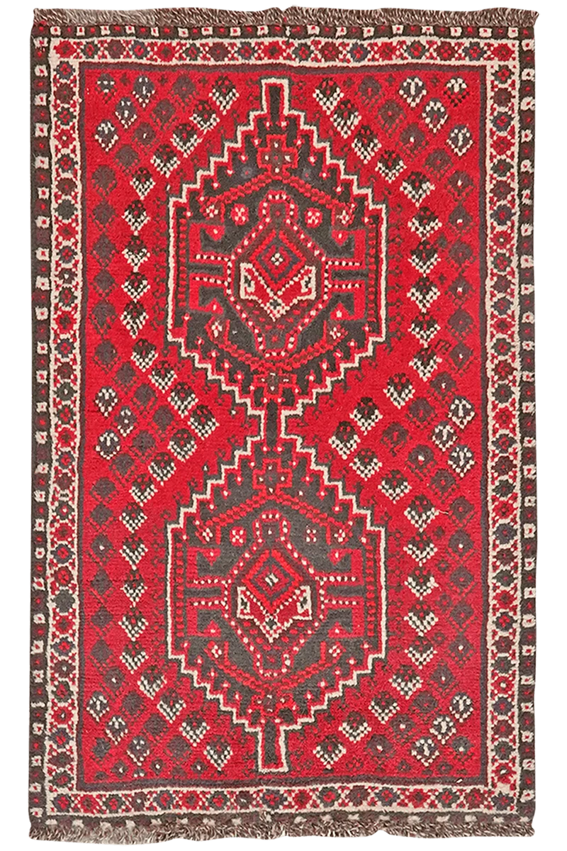 Shiraz · Handgeknüpft – Rot, 108x67 cm