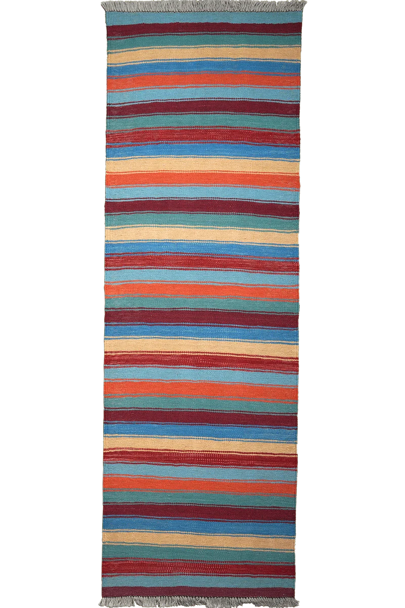 Kelim Gashgai · Handgewebt – Bunt, 198x66 cm
